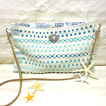 ✾ラグショルダーバッグ(blue)送料込み