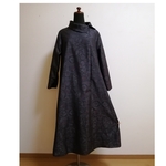 着物リメイク　ワンピース　大島紬　M ～L 