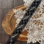 インド刺繍リボン　花　インド刺繍　スパンコール　刺繍リボン　リボン　りぼん　※10月8日よりゆうパケットにて発送となります。