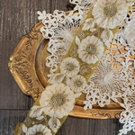 [インド刺繍リボン　花　インド刺繍　スパンコール　刺繍リボン　リボン　りぼん　※10月8日よりゆうパケットにて発送となります。