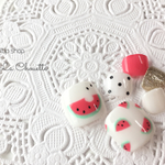 再販２✱︎ころんっと可愛い♡*° スイカネイルチップ