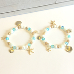 再販☺︎海の恵★天然石ブレスレット  マリンブルー