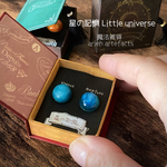 『「星の記憶  Little universe」プッシュピン』魔法鉱石 惑星 厳選セット 古書風BOX  ファンタジー