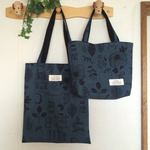 ☆makilin様オーダー品☆トートバッグ&ぺたんこバッグ（ブルーグレー）