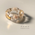 【14号】antique clear ring