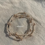 new  💗💗pink beige マスクチェーン💗💗