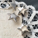 【1個】27mm/シルバースターアクリルボタン