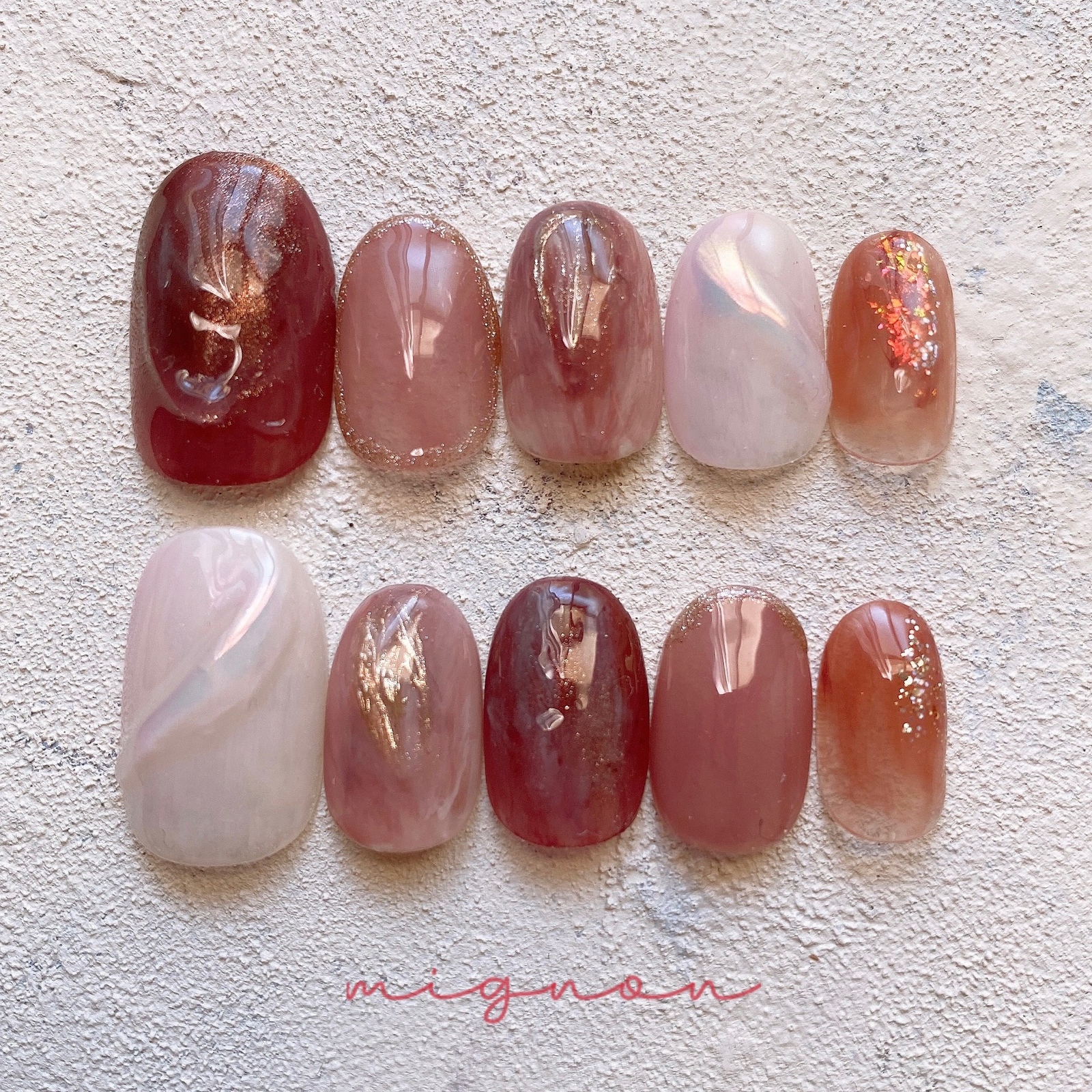 7・ニュアンスネイルチップ ブライダルネイル ピンクホワイト