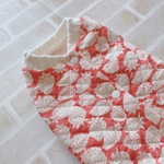 再販🌸 犬服M ストロベリーキルト バックオープン(背中開き)✨送料無料✨