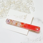 [Red] レッド ラメ有り 火星 ヘアクリップ