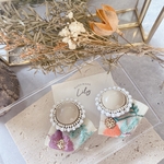 new◆flower インド刺繍ピアス