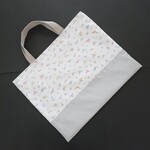 ちび恐竜柄 レッスンバッグ(ライトグレー)