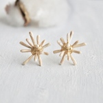 「snow crystal 」gold 冬の贈り物　pierce／earring