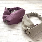 ヘアターバン　カラーが選べる　リネン100% クロスターバン