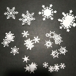 クリスタルスノー ダイカット 雪の結晶 31枚 7種類 クラフトパンチ コラージュ素材 クリスマス