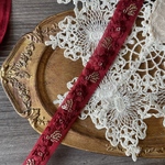 インド刺繍リボン　花　インド刺繍　スパンコール　刺繍リボン　リボン　りぼん　※10月8日よりゆうパケットにて発送となります。
