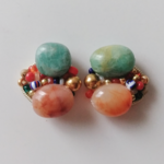 Amazonite + Rutile quartz + Brass beads+ Glass beads＊