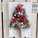 スタンドつき♡【クリスマスツリー】人気の色合い♡クリスマス雑貨リース♡ホワイト