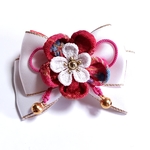 つまみ細工🌼梅花リボンバレッタ🌼犬用NO.722