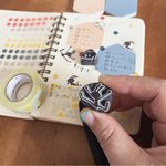 手帳に！枠に！！シルエットはんこ　〜ウサギ〜