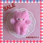 SALE♡モモニャン☆ピンクのネコさん☆手のひらサイズのぬいぐるみ☆