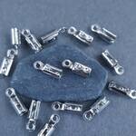 [20pcs] 3mm x 9mm シルバー サージカル ステンレス  カシメ 無メッキ 金属アレルギー対応