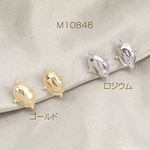 M10846-G  3对  樹脂ノンホールピアス オーバル 9×12mm  3X（1ペア）