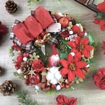 14＊　クリスマスリース　クリスマス飾り　クリスマスドア飾り　クリスマスプレゼント＊*