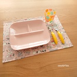 撥水ラミネート💦ランチョンマット　30cm×40㎝　　* ランチレシピ　col. pink