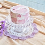 【1点限り】~nuance pink~ miniクレイケーキ ダミーケーキ　バースデーケーキ　ネイキッドケーキ　ベビーフォト　ベビーシャワー ハーフバースデー　ウェルカムスペース