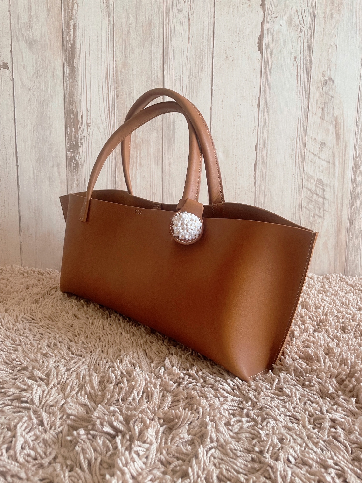 【Naghedi】ジェットセッター スモール トートバッグ *送料込 Jetsetter Small Tote | Cashmere