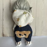 【受注】クマのサロペセット🧸  ねんどろいど   オビツ用