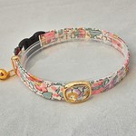 リバティ　猫さん首輪