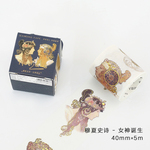 ミュシャ風 女神★金箔押し　マスキングテープ　和紙