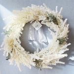 ❣️thanks sale ❣️【pampas chiffon winter wreath】パンパス シフォン ウィンター リース ホワイト