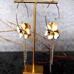 スミレ チェーンタッセル ピアス