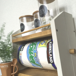 2段kitchen paper shelf コストコsize 白茶キッチンペーパー スパイスラック