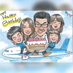 似顔絵オーダー　ハイクオリティ　似顔絵プレゼント】　誕生日プレゼント記念日　還暦　冠婚葬祭　ウエルカムボード　ペット　手書き　デジタル　