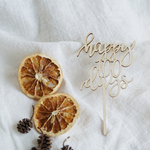 ＊条件付き300円引き＊　100日祝い飾り　木製ケーキトッパー　happy100days