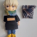 オビツ11 　ねんどろいど　共通サイズ　オータムチェック・ねじりスヌード　1