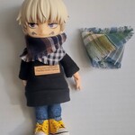 オビツ11 　ねんどろいど　共通サイズ　オータムチェック・ねじりスヌード　1
