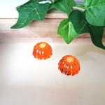 オレンジゼリーのプチピアスorイヤリング