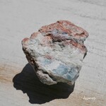 天然石ラリマー約18g約36mm(ドミニカ共和国産)母岩付き原石ラフロック鉱物テラリウム鉱石インテリア制作素材[lar-221028-01]