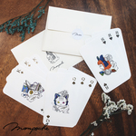 メッセージカード　ギフトカード　ミニカード　サンキューカード　名刺　箔押し　ラッピング　文房具　ステーショナリー　イラスト　名刺サイズ　9枚入　不思議の国のアリス　アリス　うさぎ　猫　クリスマス