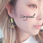 星 ミラー 個性的 ピアス イヤリング