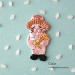 新米だニャ　ブローチ