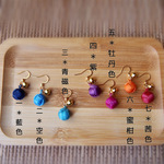 七福色ピアス/イヤリング 七つの福 (片耳)