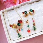 【新作】冬 Christmas tree イルミネーション♡ピアスorイヤリング&ネックレス