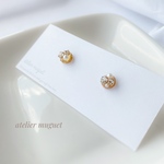 ピアス ⭐︎°+.*Loop°+.*⭐︎ゴールド( スタッドピアス サージカルステンレス 樹脂ピアス ) パーツ変更可　小さめ　小ぶり
