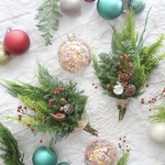 【人気】クリスマス　小さなスワッグ　Swag　生花
